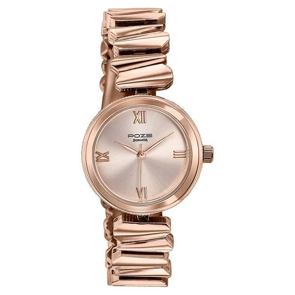 Poze By Sonata Quartz Analog Watch For Women SP80172WM01W - KRISHNA WATCH COMPANY