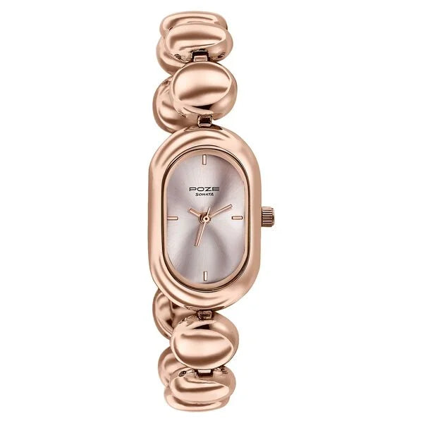 Poze By Sonata Quartz Analog Watch For Women SP80173WM01W - KRISHNA WATCH COMPANY