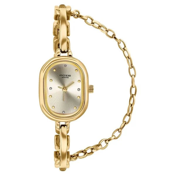 Poze By Sonata Quartz Analog Watch For Women sp80176ym01w - KRISHNA WATCH COMPANY