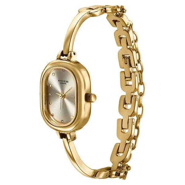 Poze By Sonata Quartz Analog Watch For Women sp80176ym01w - KRISHNA WATCH COMPANY