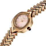 Poze By Sonata Quartz Analog Pink Mother of Pearl Dial Rose Gold Metal Strap Watch For Women sp80209wm01w