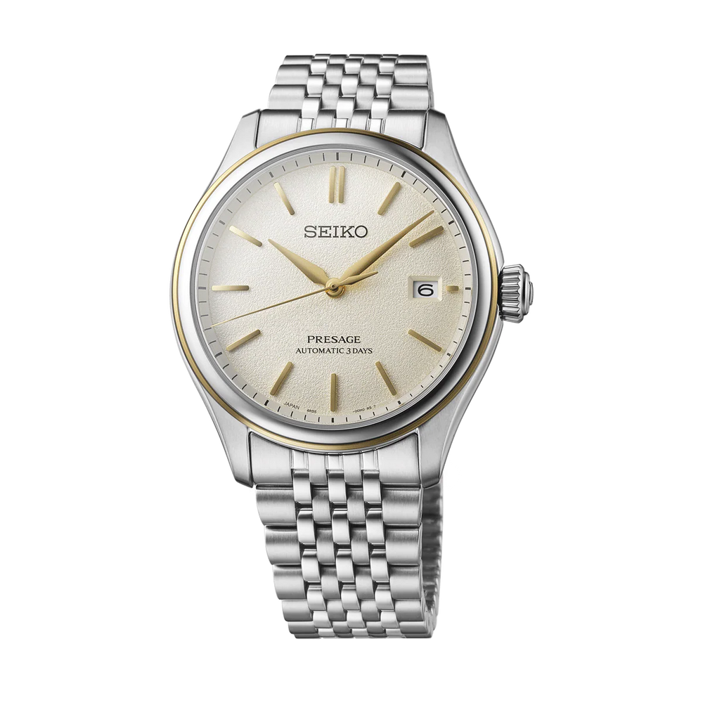 Seiko Presage Classic Series in Delicate Cream Silk - SPB478J1 - KRISHNA WATCH COMPANY