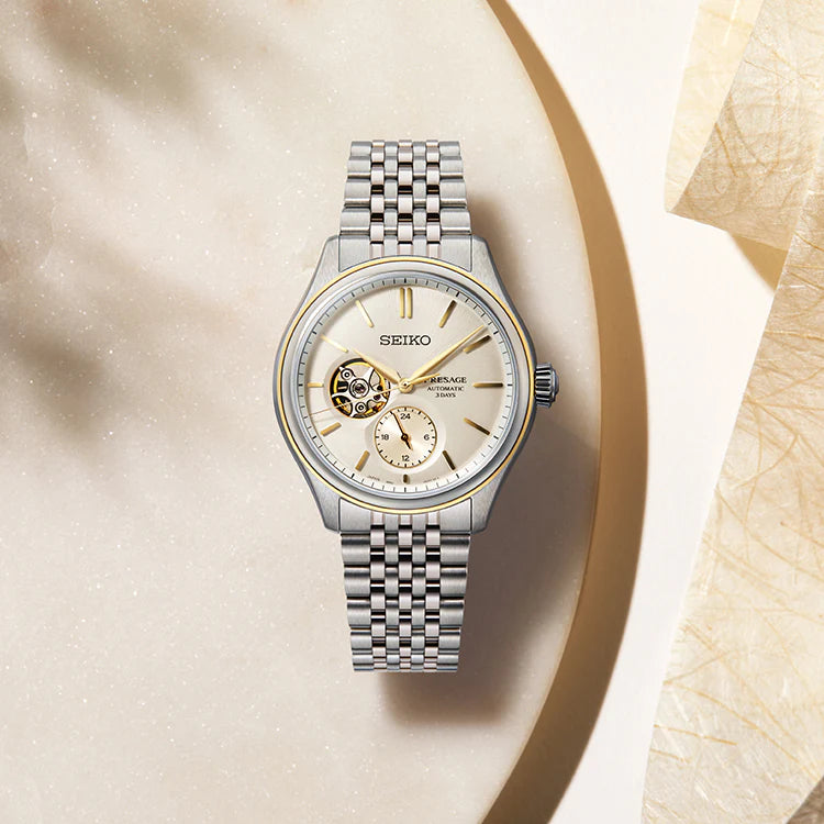 Seiko Presage Classic Cream Silk - SPB480J1 - KRISHNA WATCH COMPANY