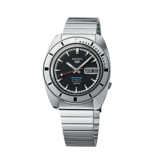 Seiko 5 Sports Pepper Black 1968 Recreation Limited Edition - SRPL05K1 - KRISHNA WATCH COMPANY