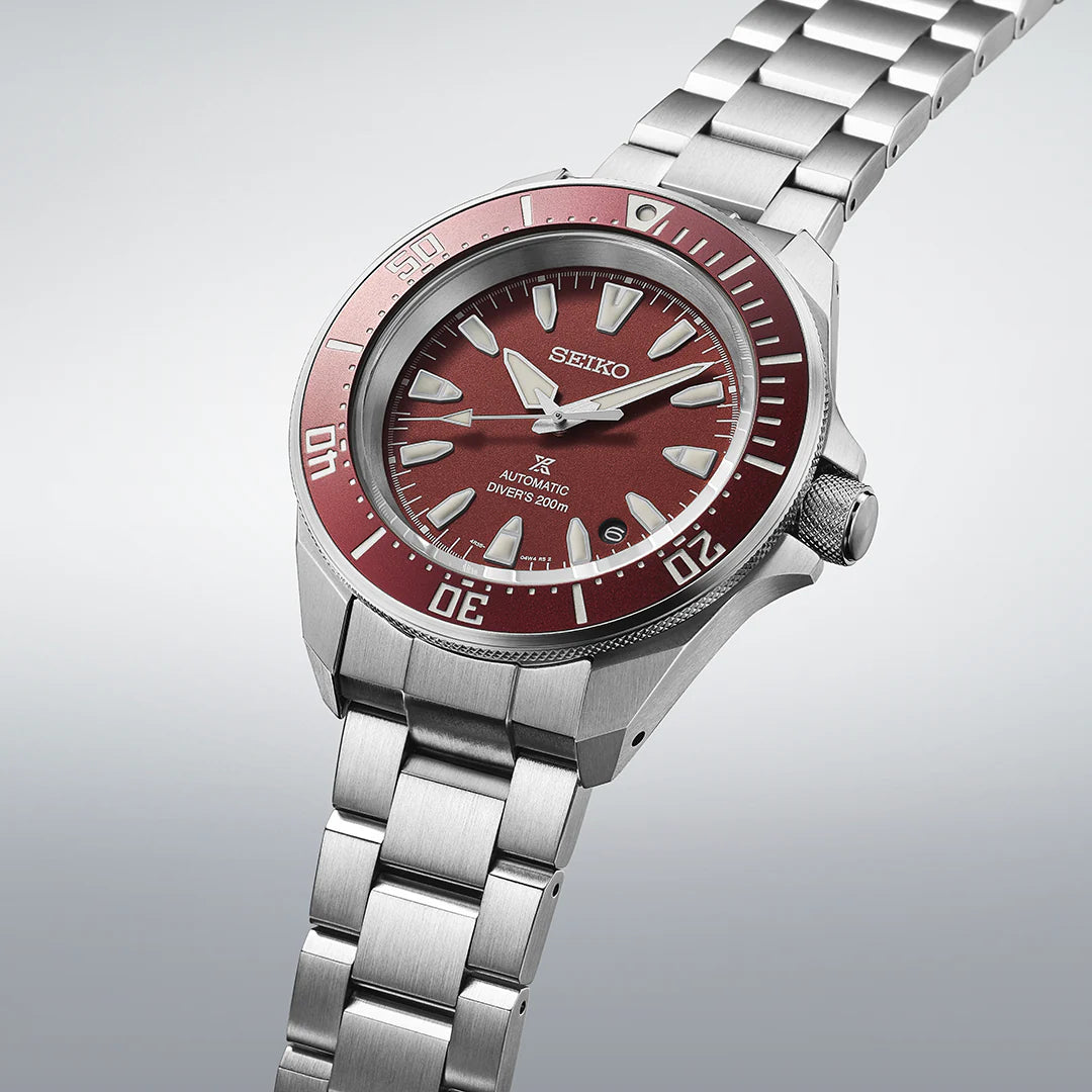 Seiko 5 Sports Prospex 4R Red Shog-urai Diver - SRPL11K1 - KRISHNA WATCH COMPANY