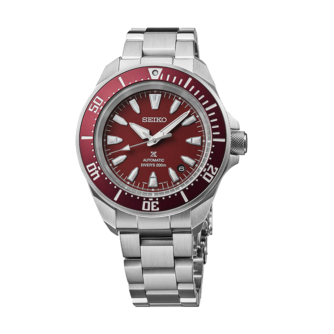 Seiko 5 Sports Prospex 4R Red Shog-urai Diver - SRPL11K1 - KRISHNA WATCH COMPANY