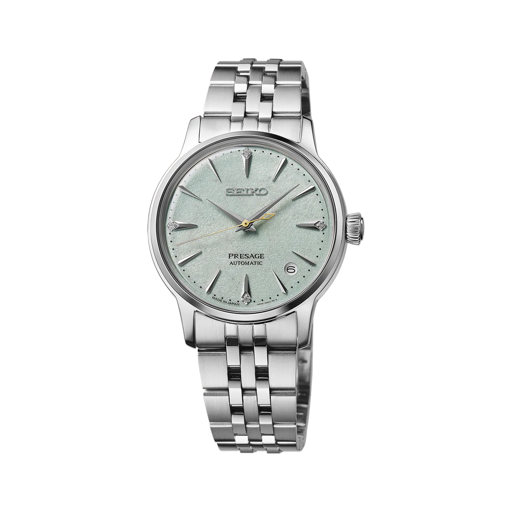 Seiko Presage ‘Frozen Mojito’ Diamond Cocktail Time - SRPL63J1 - KRISHNA WATCH COMPANY