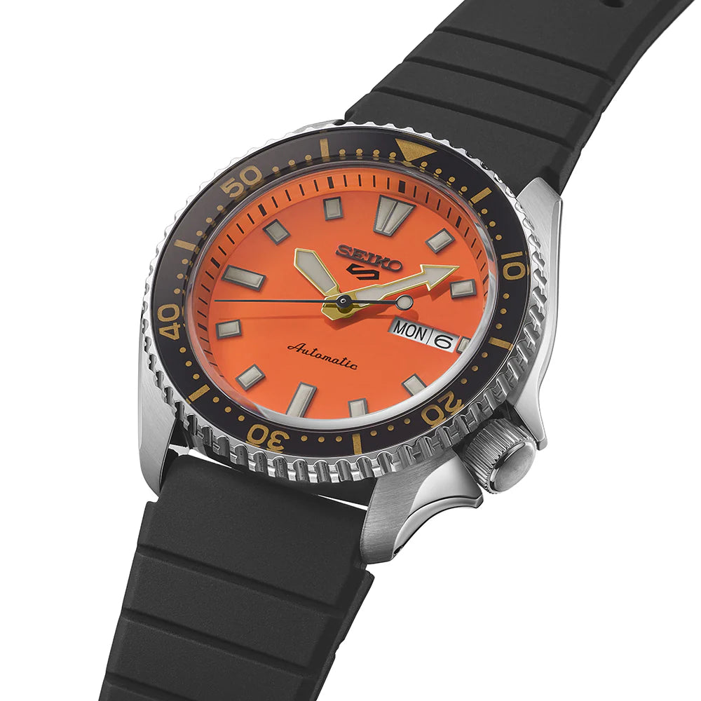 Seiko 5 Sports SKX Redux in Daichi Orange - SRPL89K1 - KRISHNA WATCH COMPANY