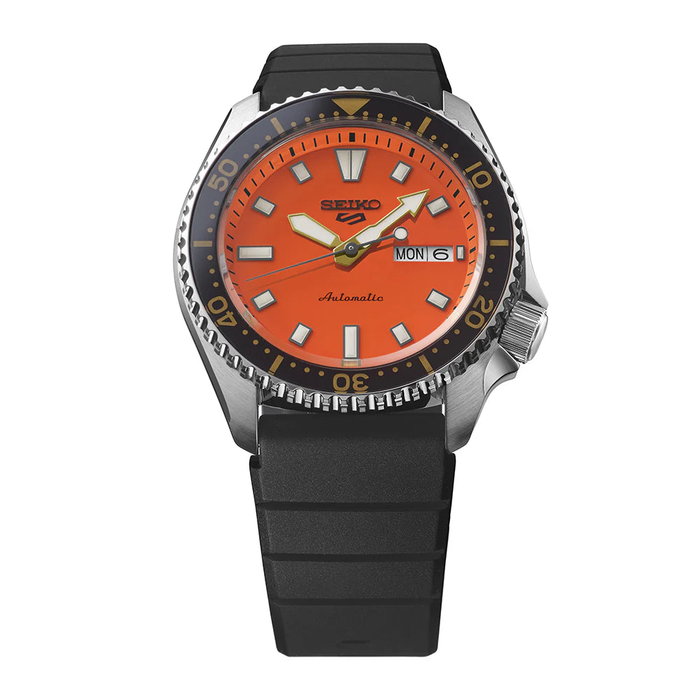 Seiko 5 Sports SKX Redux in Daichi Orange - SRPL89K1 - KRISHNA WATCH COMPANY