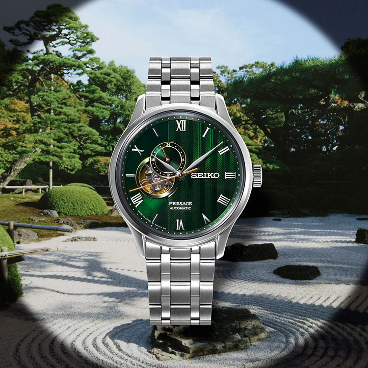 Seiko Presage ‘Japanese Zen Gardens’ in Fern green - SSA463J1 - KRISHNA WATCH COMPANY