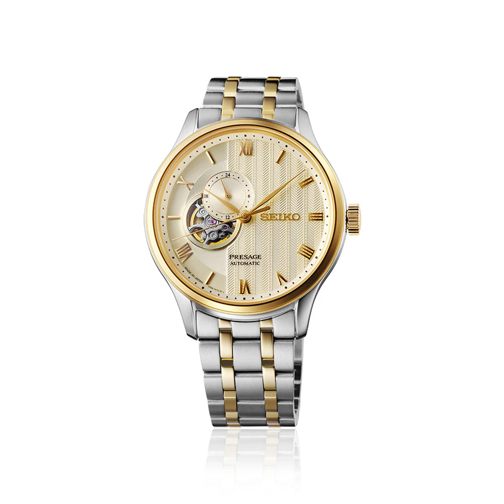 Seiko Presage ‘Japanese Zen Gardens’ in Gold-toned sand - SSA464J1 - KRISHNA WATCH COMPANY