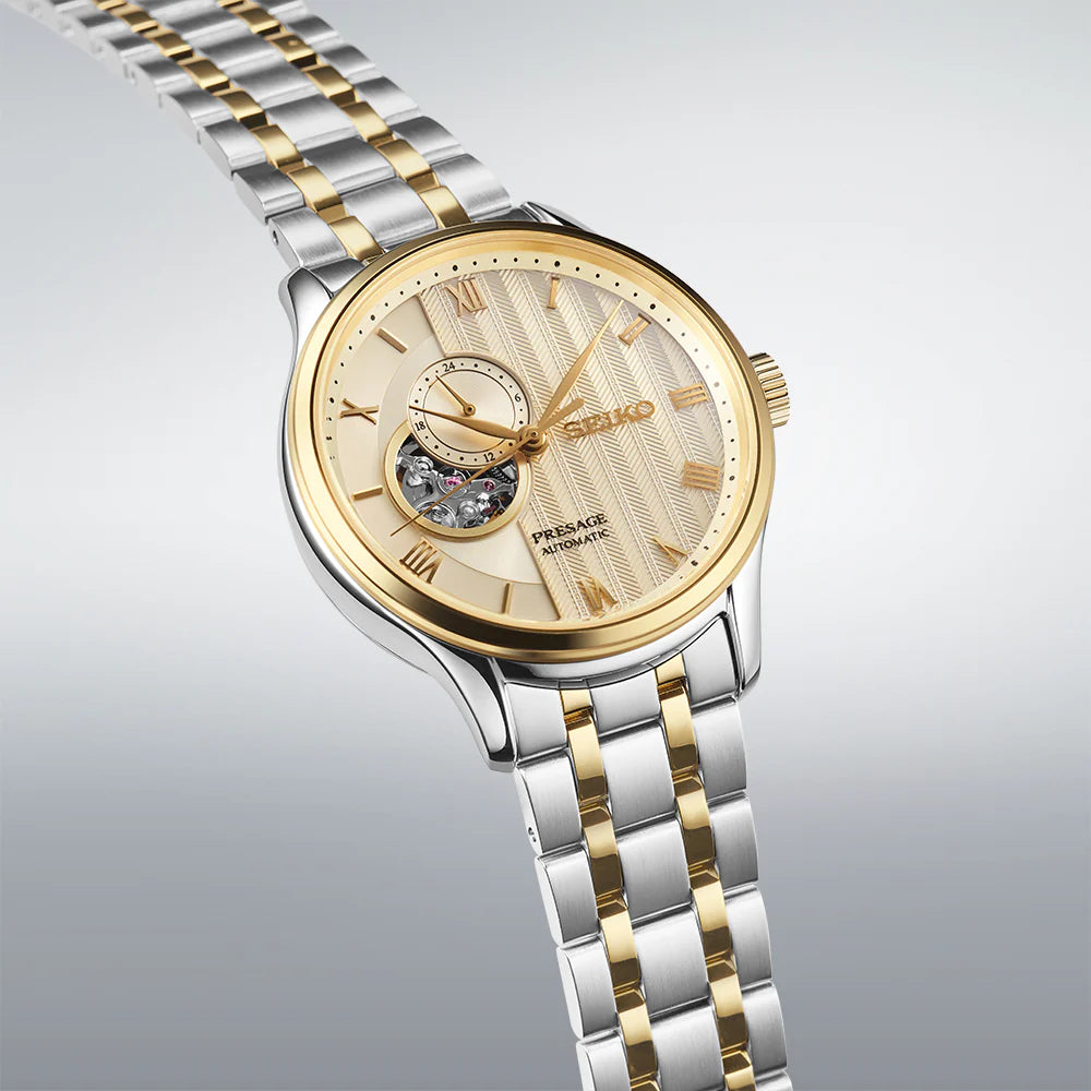 Seiko Presage ‘Japanese Zen Gardens’ in Gold-toned sand - SSA464J1 - KRISHNA WATCH COMPANY
