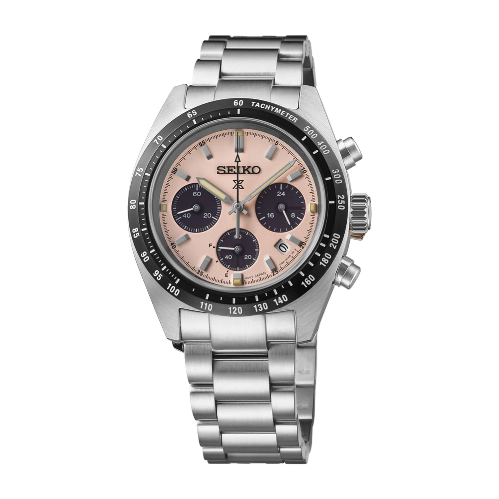Seiko Prospex Speedtimer in Pale Pink - SSC963P1 - KRISHNA WATCH COMPANY