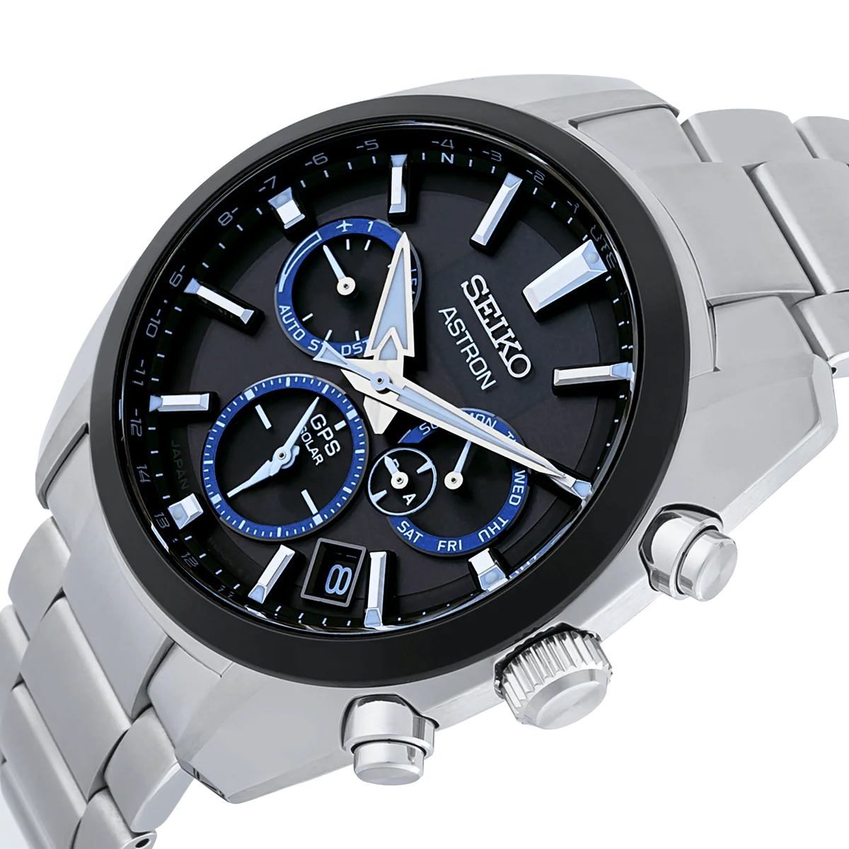 Seiko Astron GPS Solar Dual-time Watch - SSH053J1 - KRISHNA WATCH COMPANY