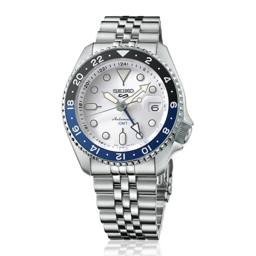 Seiko 5 Sports SKX GMT Sky Blue, Silver Cloud - SSK033K1 - KRISHNA WATCH COMPANY