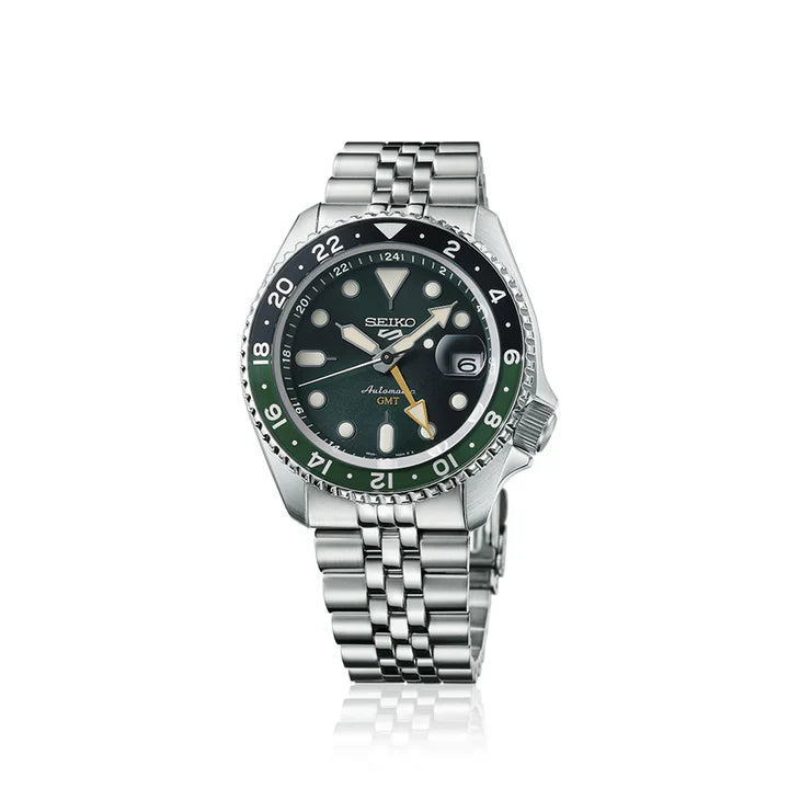 Seiko 5 Sports SKX GMT Bi-Colour Green - SSK035K1 - KRISHNA WATCH COMPANY