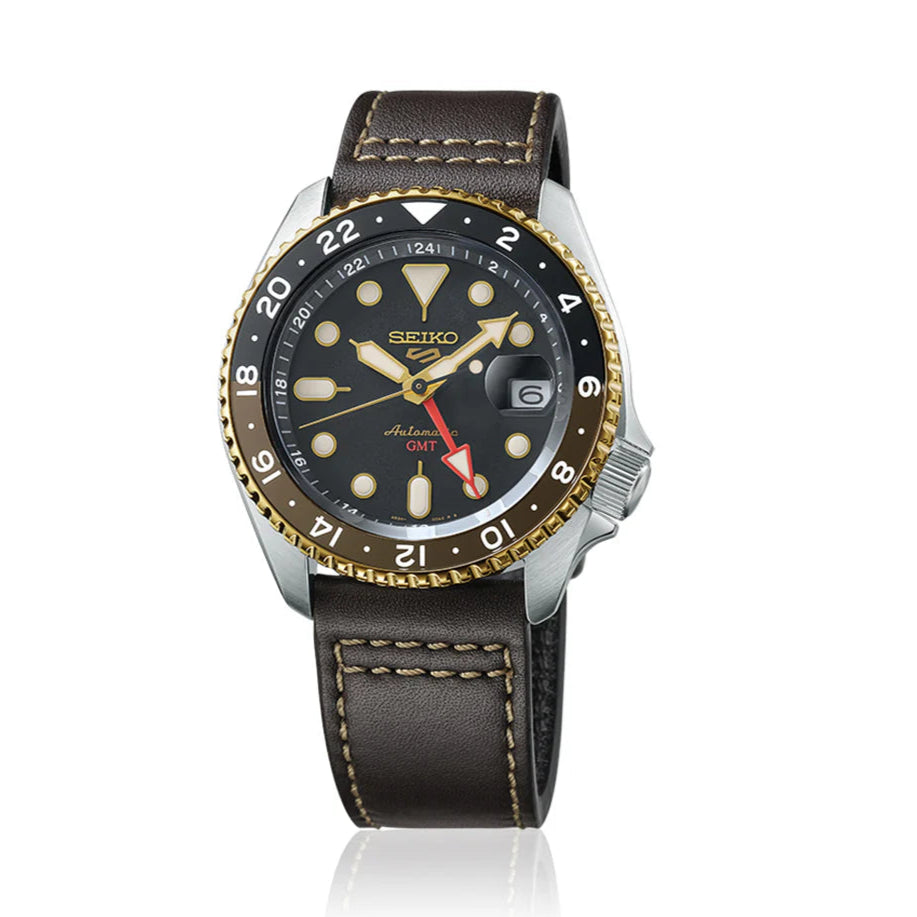 Seiko Sports SKX GMT in Mocha SSK036K1 – KRISHNA WATCH COMPANY