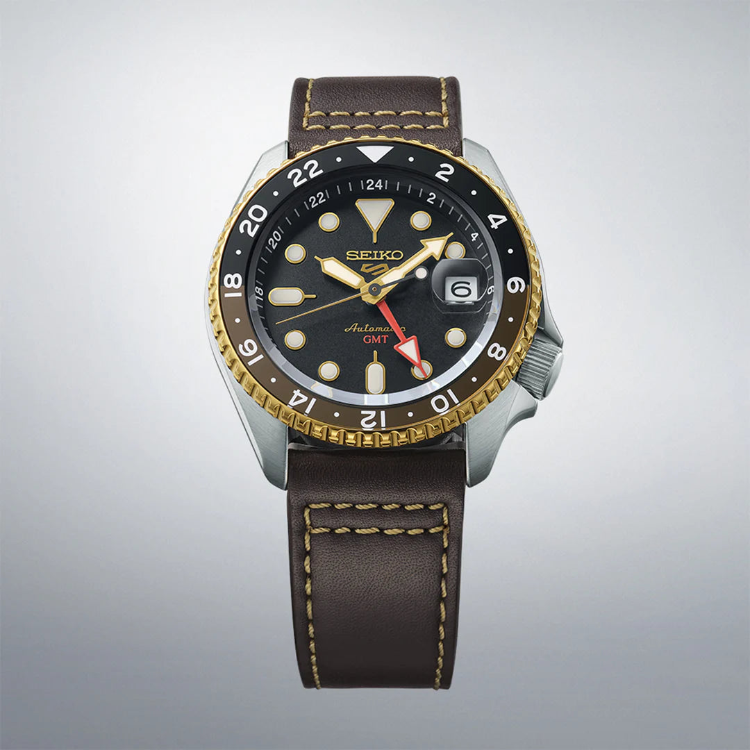 Seiko 5 Sports SKX GMT in Mocha - SSK036K1 - KRISHNA WATCH COMPANY
