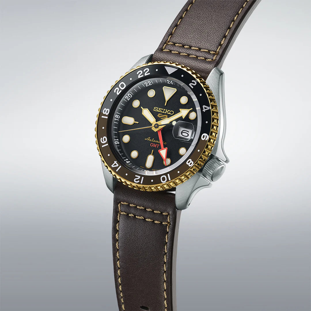 Seiko 5 Sports SKX GMT in Mocha - SSK036K1 - KRISHNA WATCH COMPANY