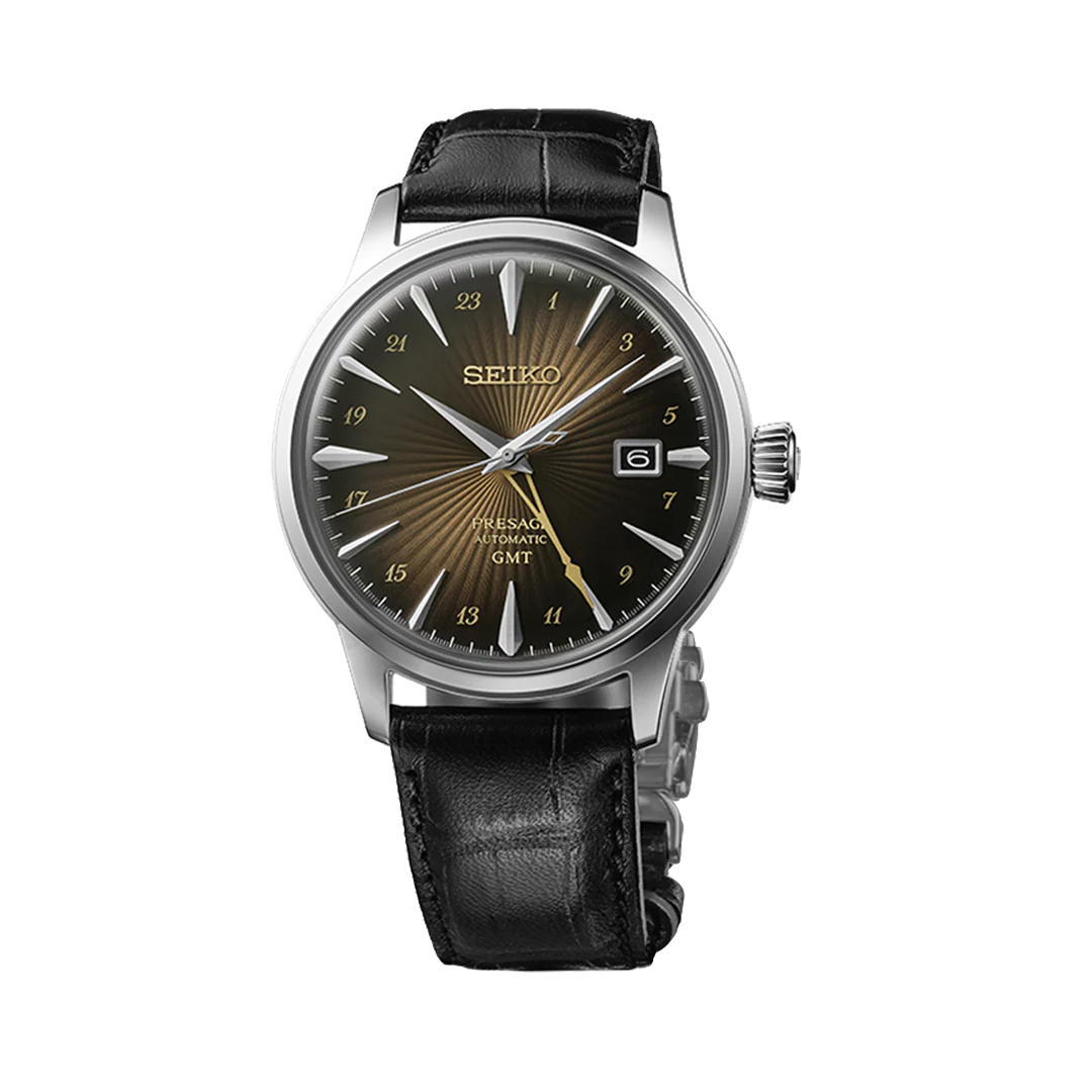 Seiko Presage ‘Rusty Nail’ Cocktail Time GMT - SSK039J1 - KRISHNA WATCH COMPANY