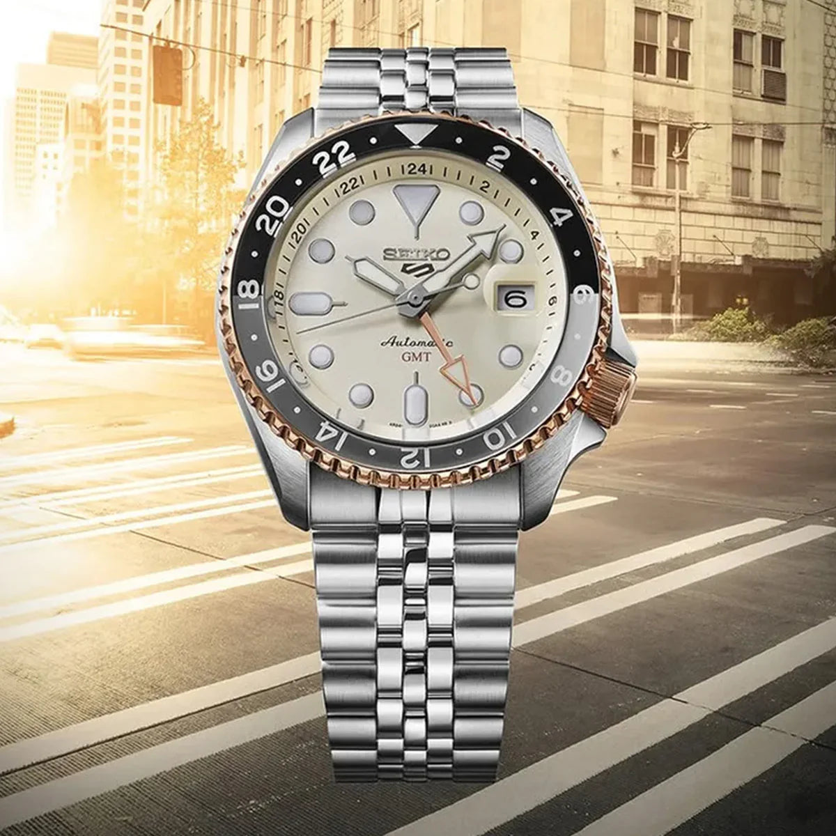 Seiko 5 Sports GMT Asian limited edition mechanical watch men's watch - SSK046K1 - KRISHNA WATCH COMPANY
