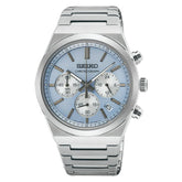 Seiko Conceptual: Sporty Quartz Chronograph in Light Blue SSB459P1