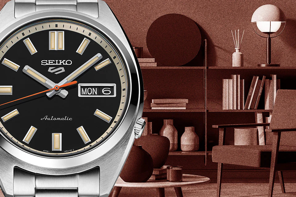 Seiko 5 Sports SNXS ‘Deep black wash’ Classic Sports - SRPK89K1 - KRISHNA WATCH COMPANY
