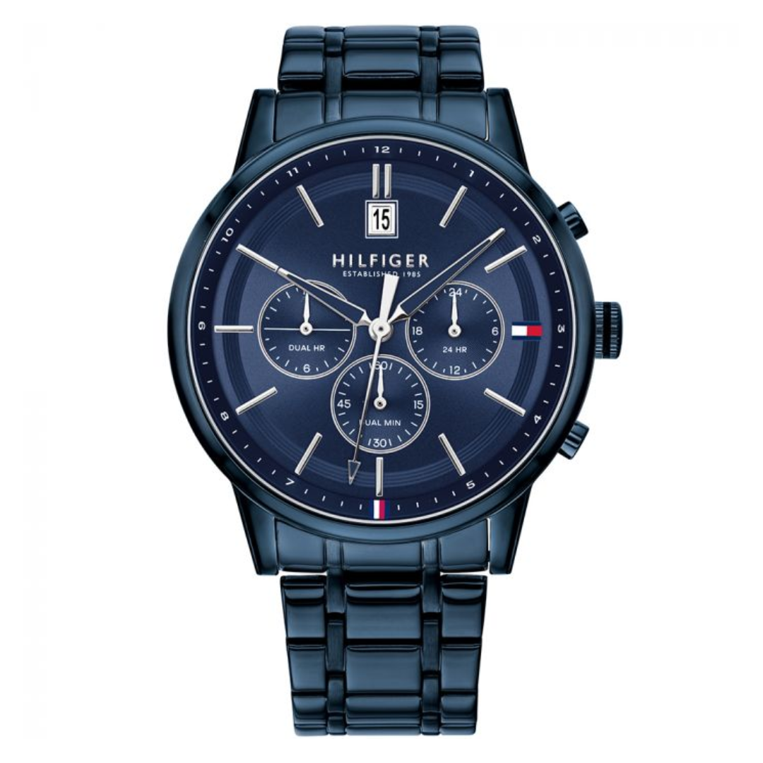 Tommy Hilfiger Men Kyle Round Blue Watches 1791694 - KRISHNA WATCH COMPANY
