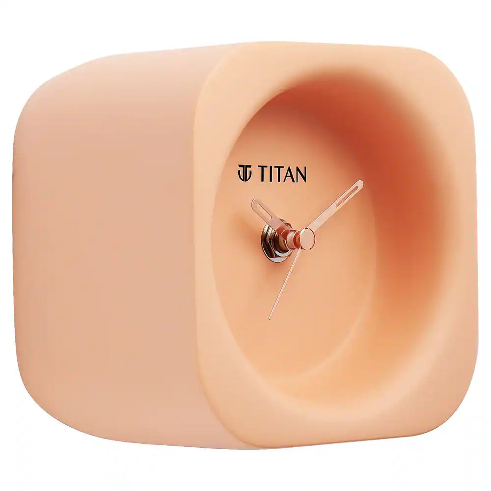 Contemporary Pink Table Clock T0001RA01 - KRISHNA WATCH COMPANY