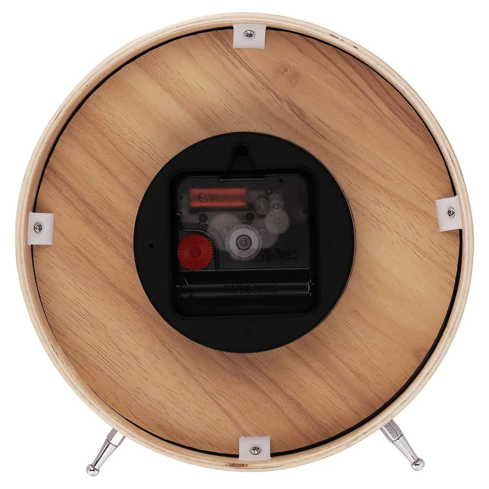 TITAN Wooden Shelf Clock for Kids with a Lion Cartoon Print on Dial T0004WA02 - KRISHNA WATCH COMPANY