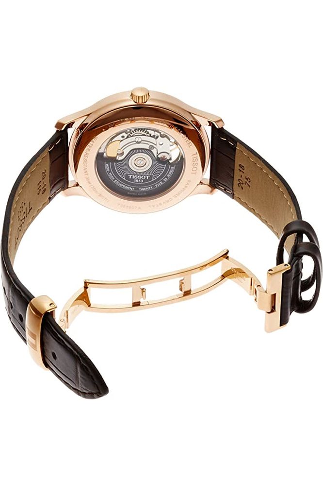 TISSOT TRADITION POWERMATIC 80 OPEN HEART T0639073603800 - KRISHNA WATCH COMPANY