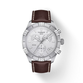 TISSOT PR 100 Men Chronograph Leather Watch T1016171603100