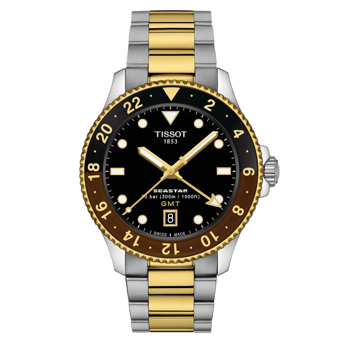 Tissot T-Sport Seastar 1000 Quartz GMT Watch for Men T1208522205100