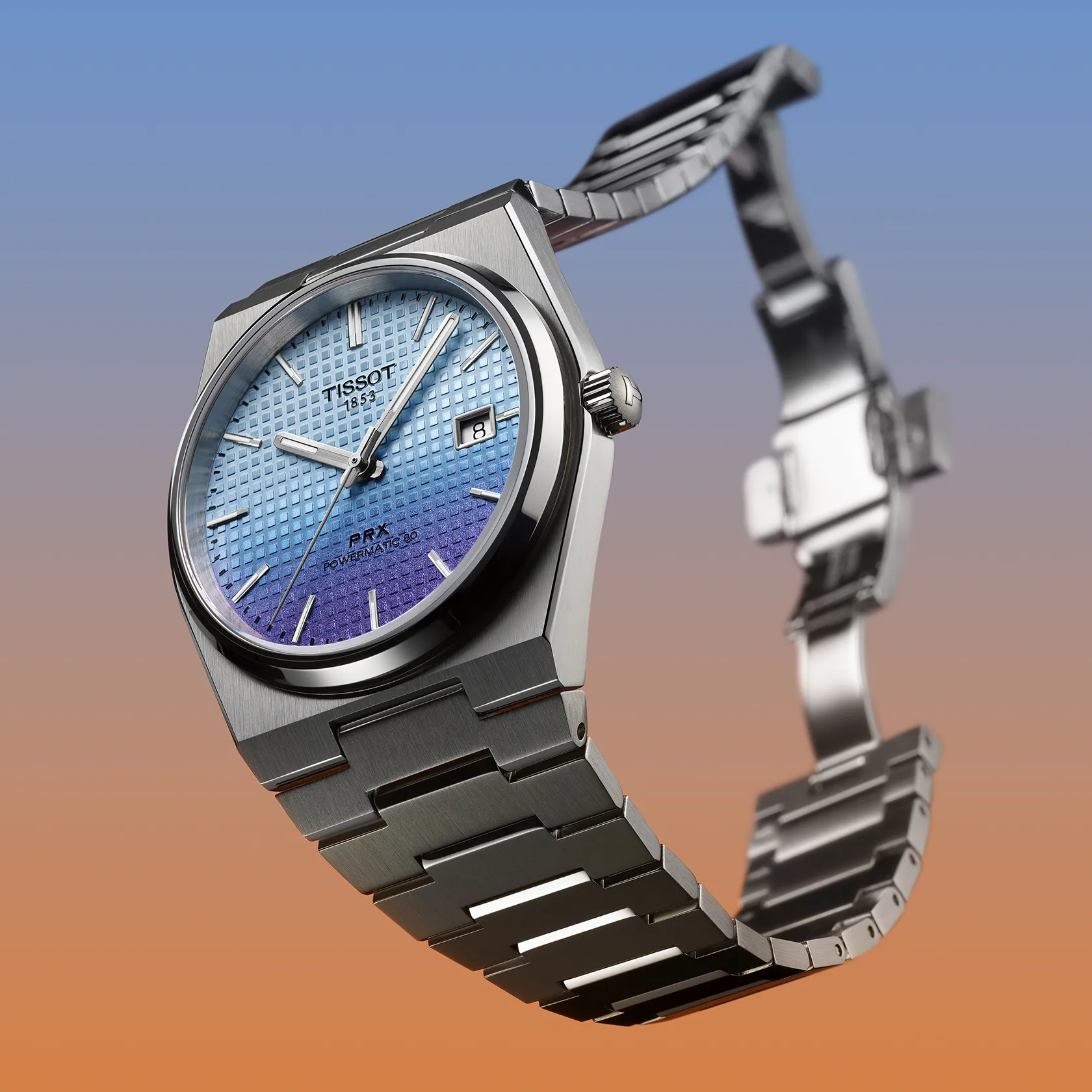 Tissot PRX Powermatic 80 40mm Gradient T1374071135101 - KRISHNA WATCH COMPANY