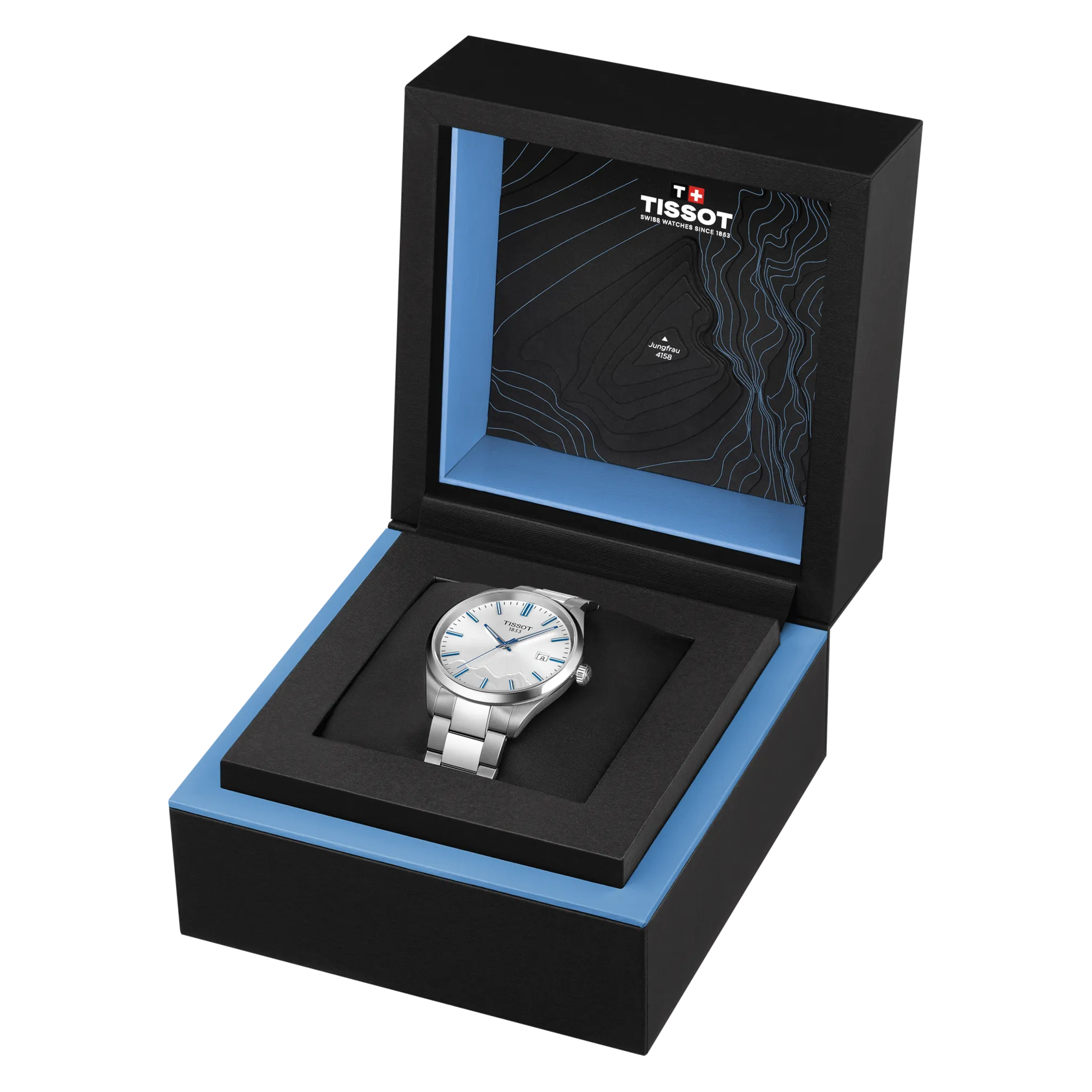 Tissot PR 100 Jungfraubahn Quartz 40mm Men's Watch, T1504101103100 - KRISHNA WATCH COMPANY