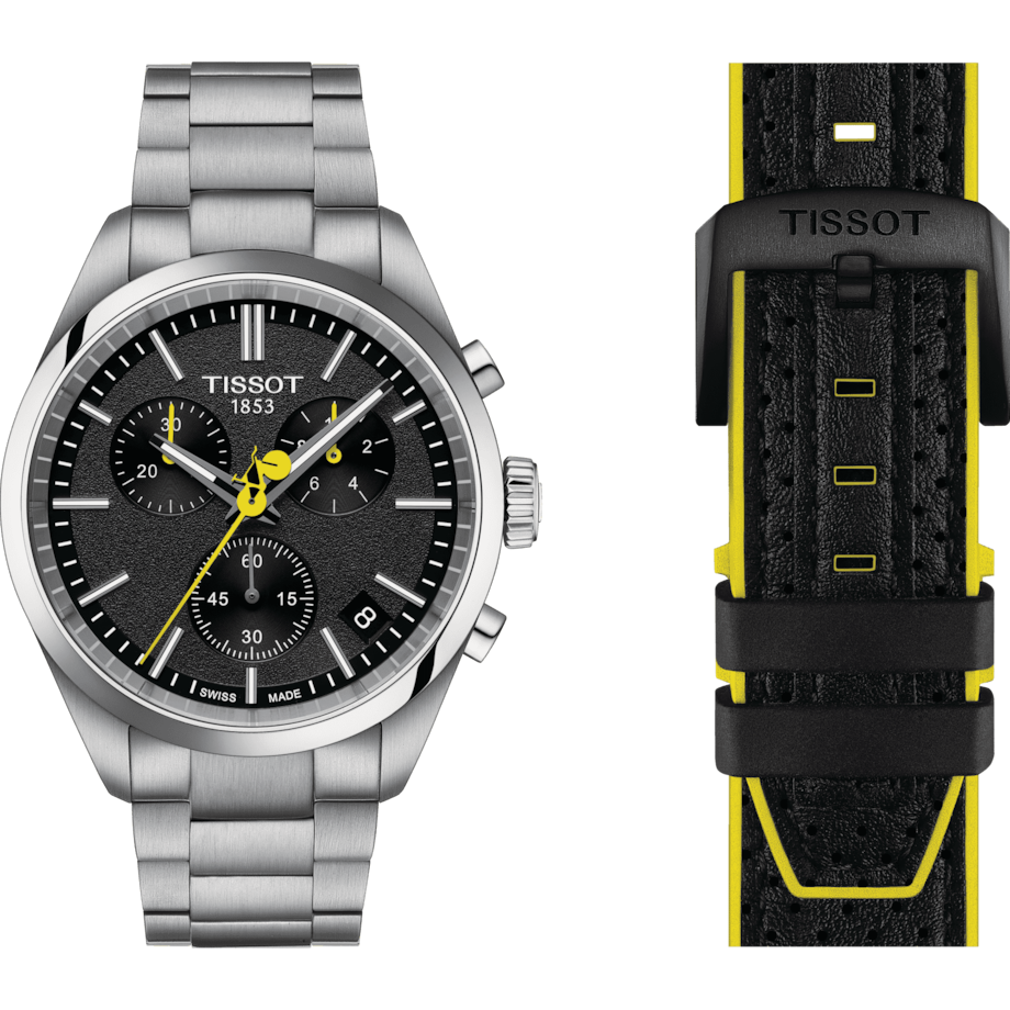 Tissot PR 100 Tour de France Chronograph Watch for Men With Interchangeable Strap - T1504171105100 - KRISHNA WATCH COMPANY