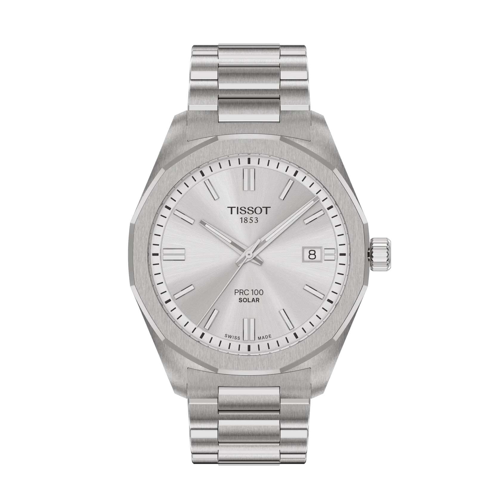 Tissot PRC 100 Solar Quartz 39mm Men's Watch - T1514221103100 - KRISHNA WATCH COMPANY