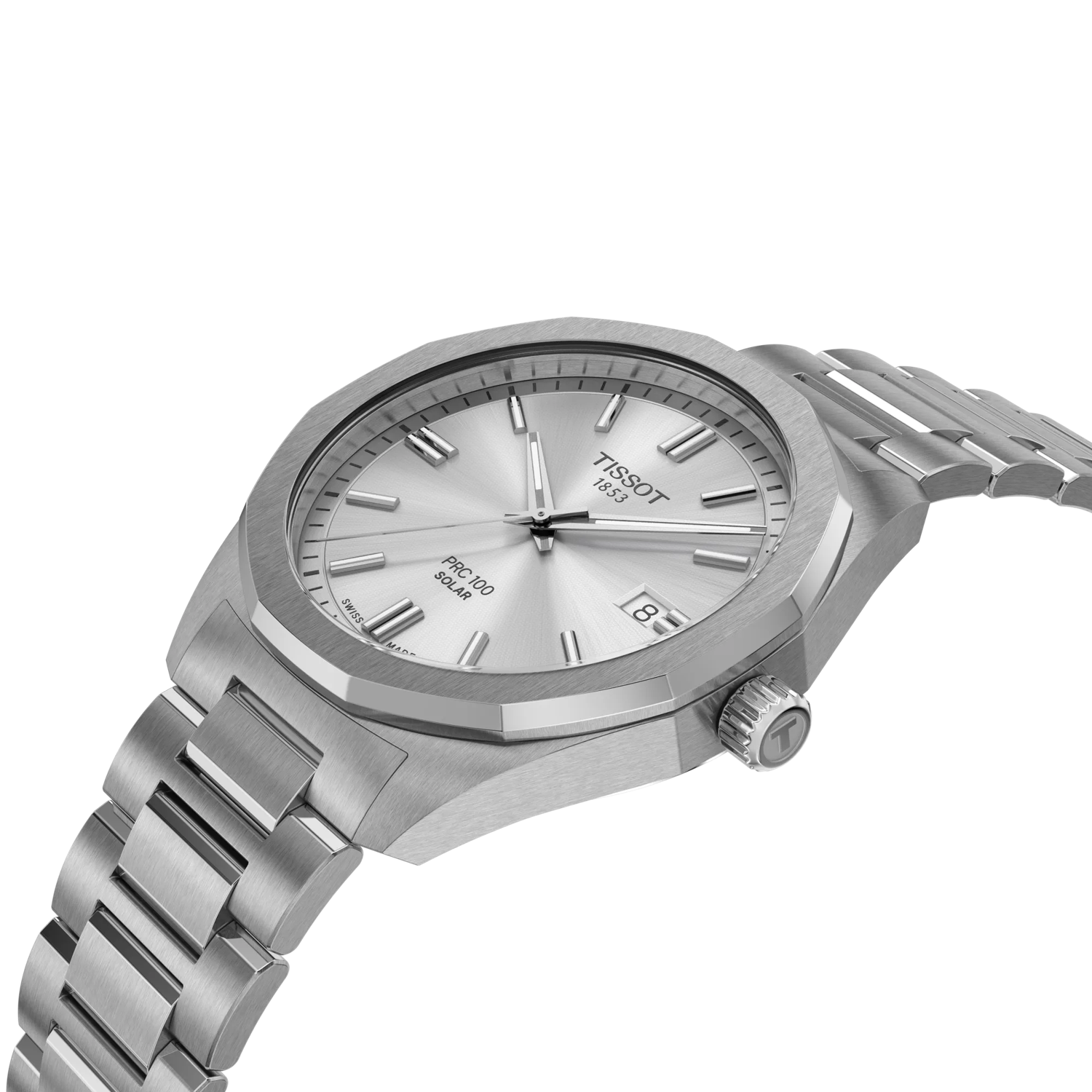 Tissot PRC 100 Solar Quartz 39mm Men's Watch - T1514221103100 - KRISHNA WATCH COMPANY