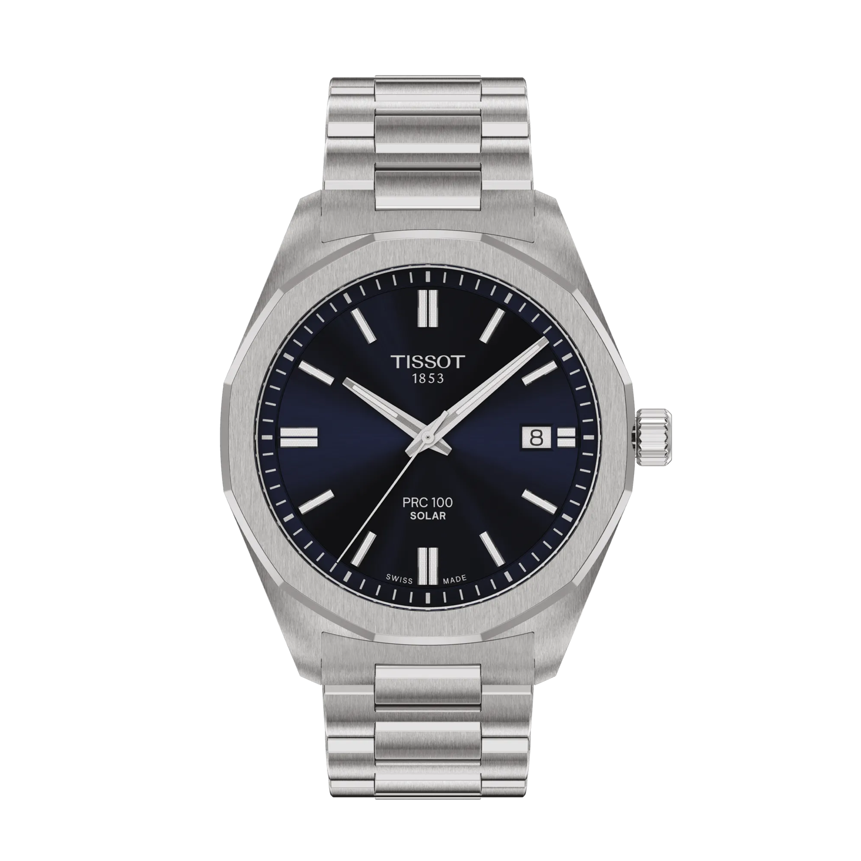 Tissot PRC 100 Solar Quartz 39mm Men's Watch - T1514221104100 - KRISHNA WATCH COMPANY