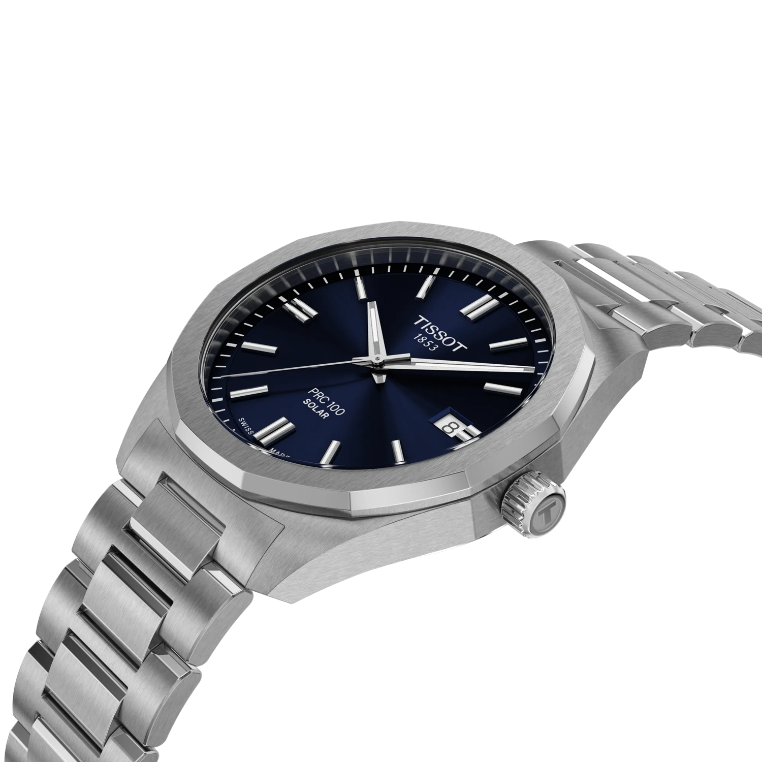 Tissot PRC 100 Solar Quartz 39mm Men's Watch - T1514221104100 - KRISHNA WATCH COMPANY