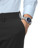 TISSOT Ballade Blue Dial Stainless Steel Analogue Wrist Watch for Men - T1564101104100