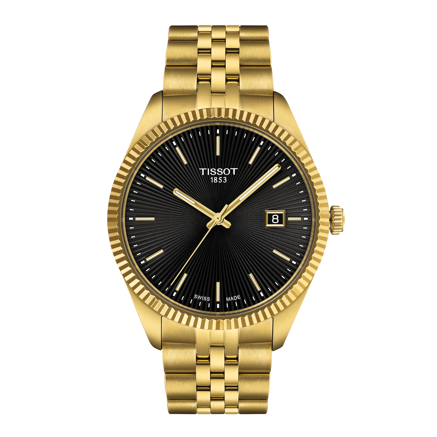 TISSOT Ballade Black Dial Stainless Steel Analogue Wrist Watch for Men - T1564103305100 - KRISHNA WATCH COMPANY
