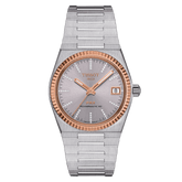 TISSOT PRX 35MM POWERMATIC 80 STEEL & 18K GOLD BEZEL T9312074133600