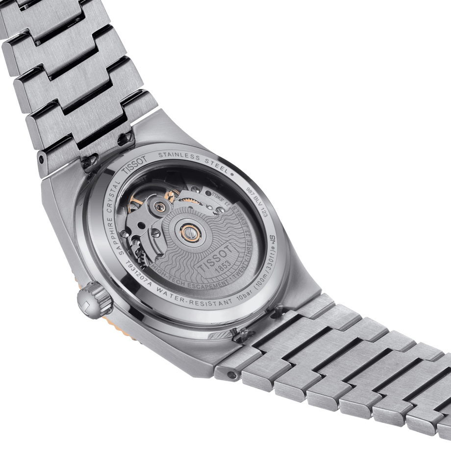 TISSOT PRX 35MM POWERMATIC 80 STEEL & 18K GOLD BEZEL T9312074133600 - KRISHNA WATCH COMPANY
