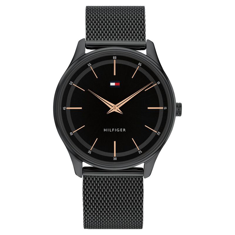 Tommy Hilfiger Men Black Dial Analog Watch NETH1710470W - KRISHNA WATCH COMPANY