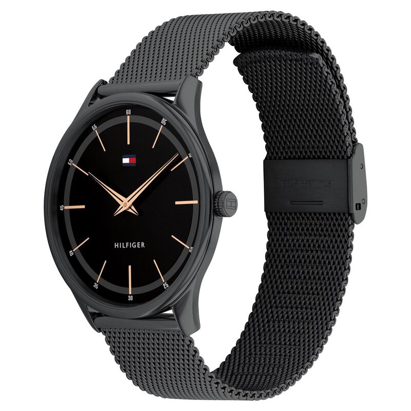 Tommy Hilfiger Men Black Dial Analog Watch NETH1710470W - KRISHNA WATCH COMPANY