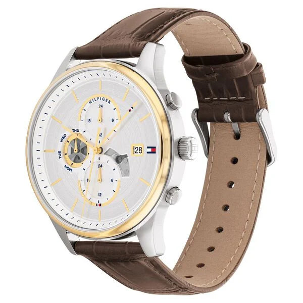 Tommy Hilfiger Silver Dial Quartz Analog Watch for Men neth1710501 - KRISHNA WATCH COMPANY