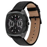 Tommy Hilfiger Quartz Multifunction Black Dial Black Leather Strap Watch for Men TH1710556 - KRISHNA WATCH COMPANY