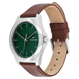 Tommy Hilfiger Quartz Analog Green Leather Strap for Men th1710602 - KRISHNA WATCH COMPANY
