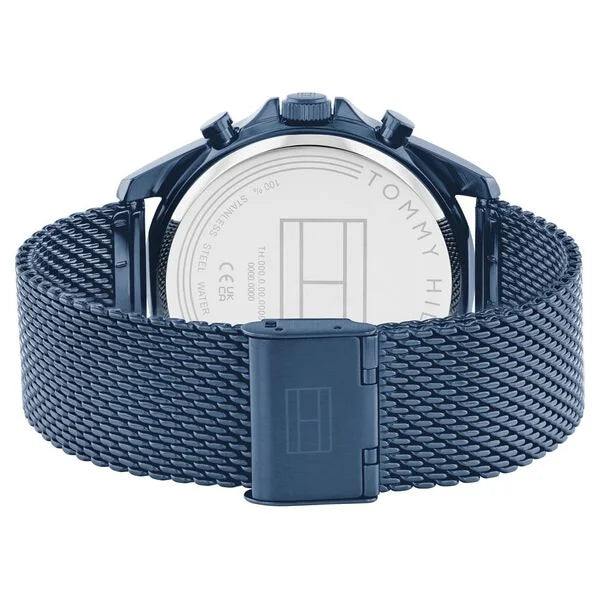 Tommy Hilfiger Multifunction Blue Dial Blue Color Stainless Steel Strap Watch For Men th1710648 - KRISHNA WATCH COMPANY